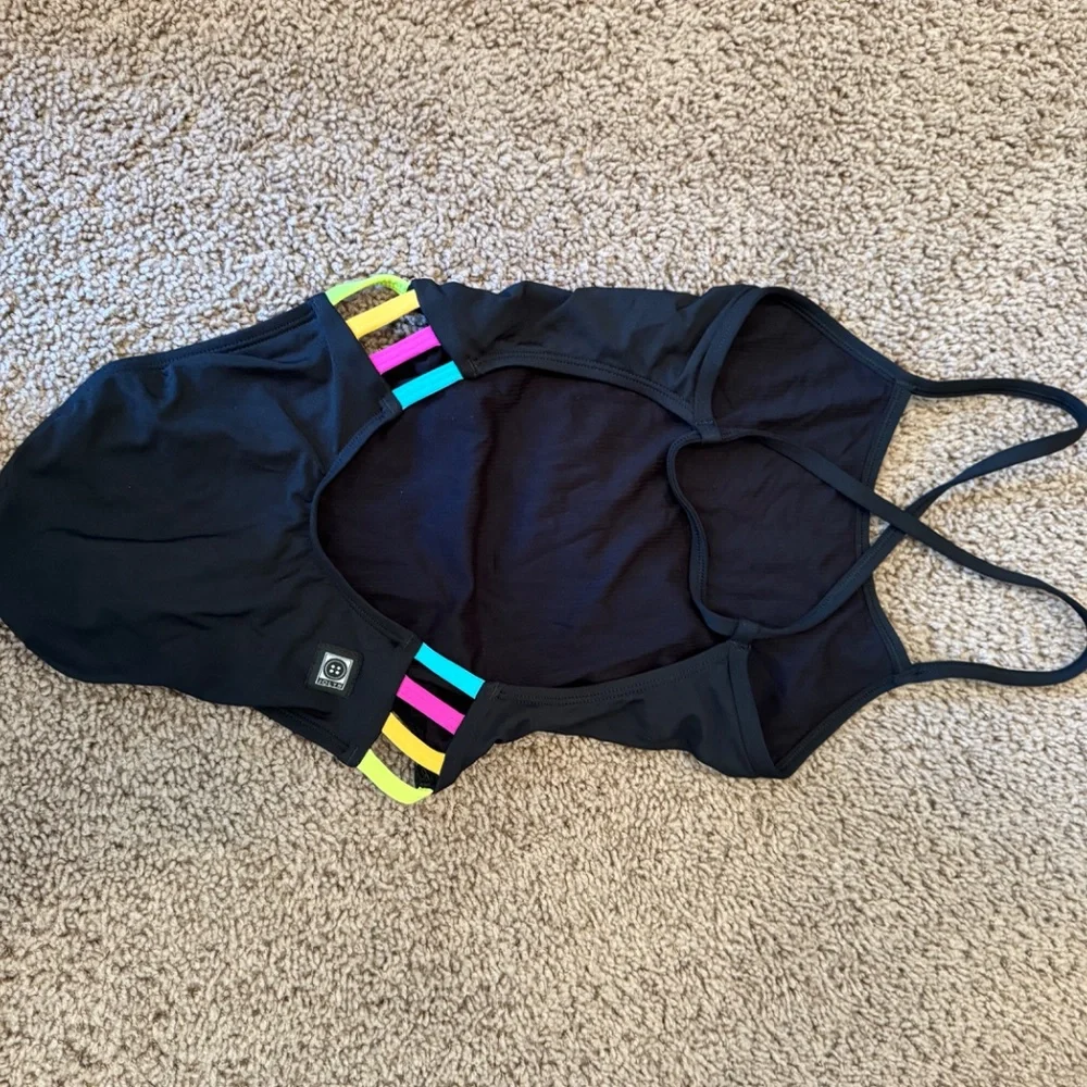Jolyn Julian 2 Size 26 Black Fixed Back Color Block - Picture 3 of 7